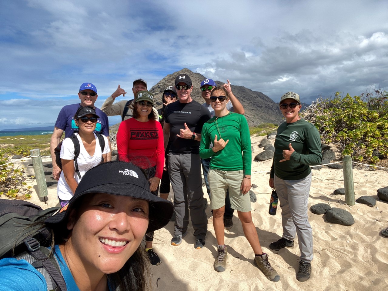 Oʻahu DMAP Steering Committee members and DLNR staff touring Kaʻena Point Natural Area Reserve